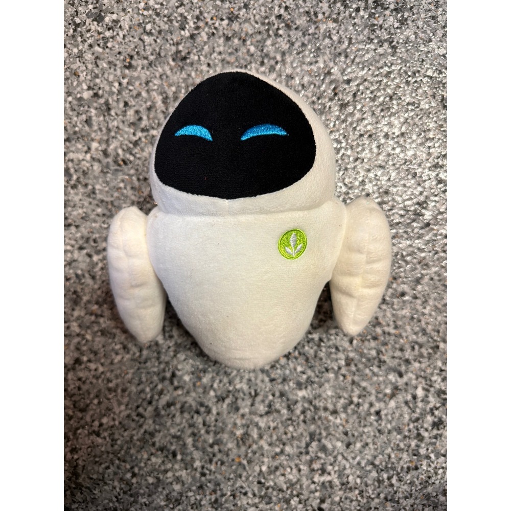 Disney Pixar WALL-E Eve Plush Stuffed Animal White Robot Droid 7 Inch